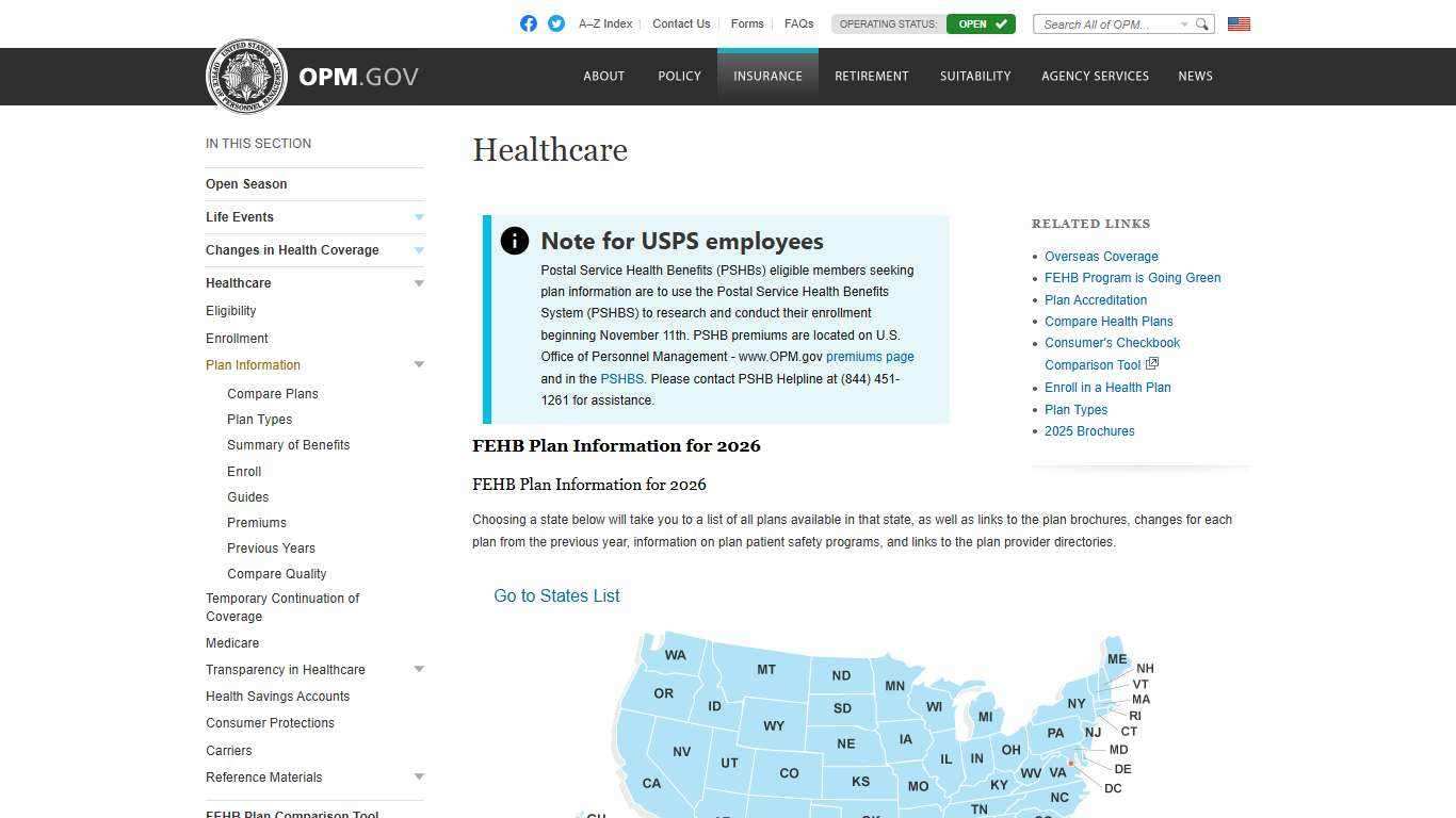 Healthcare : Plan Information - OPM.gov
